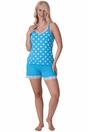 Aqua 100% Cotton Spot Printed Sleeveless Top Pyjama, Image 1 of 5