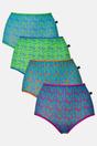Multi Pack of Four "Boom Bloom!" Bamboo Full Briefs, Image 1 of 8