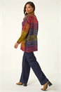 Multi  Roll Neck Chunky Knit Jumper, Image 3 of 5