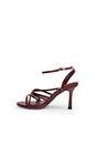 Burgundy Free Spirit Wide Fit Burgundy Mid Heels, Image 1 of 4
