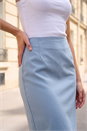 Grey Bengaline Pencil Skirt, Image 4 of 4
