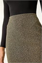 Camel  Smart Textured Stretch Skirt, Image 5 of 5