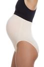 Beige High Waist Seamless Maternity Briefs, Image 2 of 5
