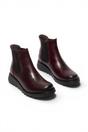 Red Womens Casual Ankle Heel Boots -SALV195, Image 2 of 5