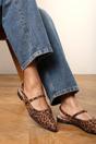 Multi Estrella Pointed Toe Mary Jane Open Back Ballet Flats, Image 7 of 7