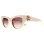 Beige Nike Beige Cat Eye Shiny Beige Brown Gradient SRC017M Sunglasses, Image 2 of 3