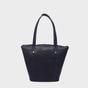 Navy 'MELANIE' Croc Real Leather Unlined Bucket Bag, Image 1 of 1