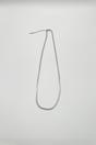 Silver Slim Snake Chain Necklace in Silver, Image 3 of 4