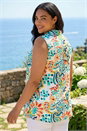 Blue Curve Abstract Print Shirt, Image 3 of 4