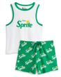 Green Coca Cola Enjoy Vest and Shorts Pyjama Set, Image 1 of 6