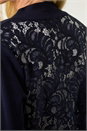 Navy  Petite Lace Back Bolero Cardigan, Image 5 of 5