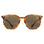 Round Striped Red Havana Dark Brown RB4306 Sunglasses, Image 1 of 6