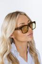 Green Square Sunglasses in Green, Image 2 of 7