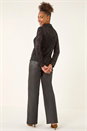 Black Sequin Lace Collared Blouse, Image 4 of 6