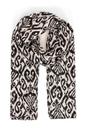 Black Sarta Black Damask Lightweight Cotton Scarf, Image 1 of 4