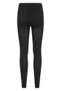 Black Fluffy Fleece Lined Thermal Leggings, Image 2 of 4