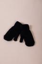 Black SVNX Black Soft Knit Mittens, Image 1 of 4