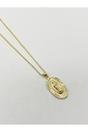 Gold Virgin Mary Pendant Necklace With Gift Box, Image 2 of 7