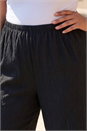 Black Curve Textured Stretch Trouser, Image 4 of 4