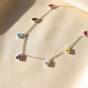 Silver Vibrant Multi Colour Gemstone Teardrop Silver Necklace, Image 1 of 4
