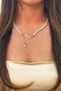 White Butterfly Pearl Chain Necklace - Gift Boxed, Image 4 of 4