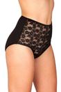 Black 3 Pack Floral Lace Maxi Briefs, Image 4 of 4