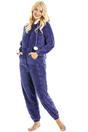 Navy Navy Supersoft Hooded Onesie, Image 1 of 6