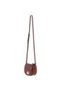 Latte 'Borsa della Moda' Real Leather Saddle Crossbody Bag, Image 3 of 4