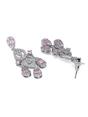 Light Pink Geometric Chandelier Statement Earrings, Image 2 of 3