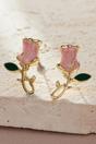 Pink Pink Tulip Flower Stud Earrings, Image 1 of 3