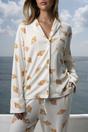 Biscuit Croissant Pointelle Pyjama Trouser Set, Image 6 of 6
