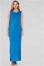 Blue Turquoise Jersey Maxi Dress, Image 1 of 3