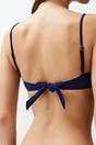 Navy Padded Balconette Bikini Top, Image 5 of 5