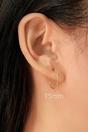 Gold 14K Gold Plated Thin Hoops, Image 4 of 8