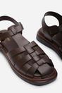 Dark Brown Chime Fisherman Flatform Sandal, Image 5 of 6