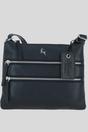 Black 'Ayr' Real Leather Crossbody Bag, Image 1 of 5