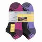 Dark Grey 6 Pack Low Cut Trainer Gym Socks, Image 3 of 3
