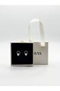Gold Pearl Stud Earrings on Diamante Wreath, Image 1 of 5