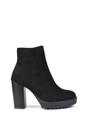 Black 'Cole' Ankle Boots With Platform Heel, Image 1 of 5