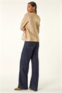 Gold Metallic Knit Cardigan, Image 4 of 5