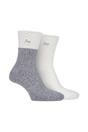 Light Grey 2 Pack Supersoft Hiking Boot Socks, Image 1 of 5