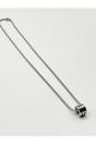 Silver Chain Necklace with Ring Charm, Image 3 of 5