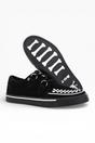 Black TUK Footwear Black Pointed Creeper Sneaker Suede Shoes, Image 4 of 8