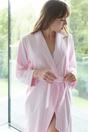 Light Pink British Boxers Light Pink "Westwood Pink" Stripe Brushed Cotton Dressing Gown, Image 2 of 4