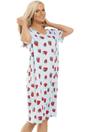 Light Blue Spandex Short Sleeve Nightdress, Image 5 of 5