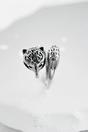 Silver Sterling Silver Fox Adjustable Ring, Image 1 of 4