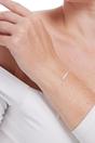 Silver Sterling Silver CZ Leaf Cluster Bracelet, Image 2 of 3