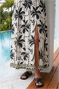 Ivory  Petite Palm Bardot Midi Dress, Image 4 of 4