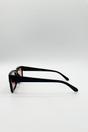 Black Oversized Square Sunglasses In Black, Image 4 of 4