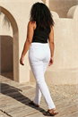White Curve Stretch Denim Jegging, Image 3 of 4